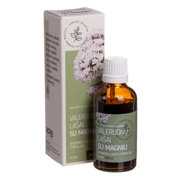 Baldriāna pilieni ar magniju, bez etanola, 50 ml attēls