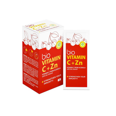 BIO VITAMĪNS C + CINKS, pulveris, 14 paciņas attēls