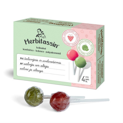 HERBITASSIN, ledenes ar salviju un alteju, 4 ledenes attēls