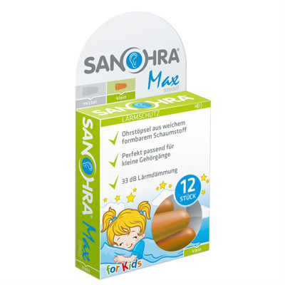 SANOHRA MAX, ausu aizbāžņi bērniem, 12 gab. attēls