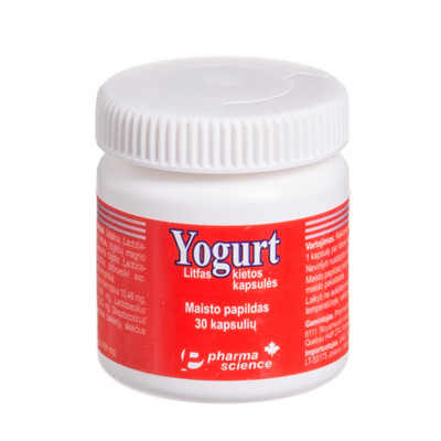 PHARMA SCIENCE YOGURT LITFAS, 30 cietās kapsulas attēls