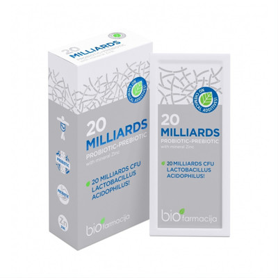 20 MILLIARDS PROBIOTIC + PREBIOTIC, pulveris, 7 paciņas attēls