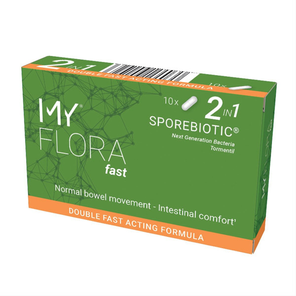 MY FLORA FAST SPOREBIOTIC, 10 kapsulas attēls