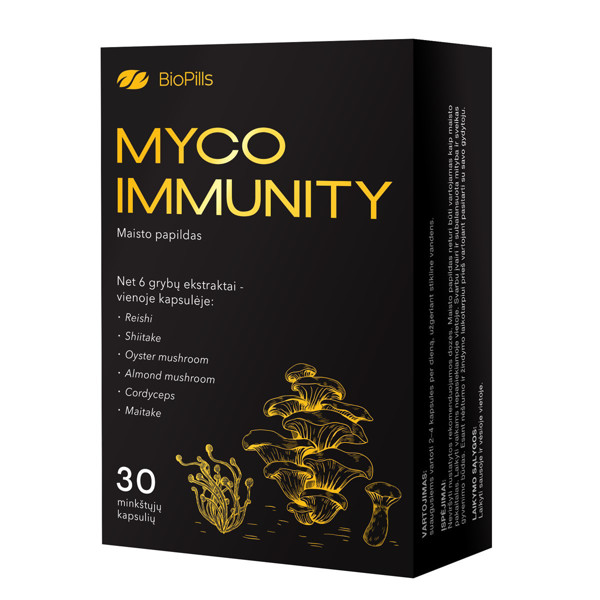 MYCO IMMUNITY, imunitāte, 30 kapsulas attēls