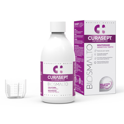 CURASEPT BIOSMALTO SENSITIVE TEETH, skalošanas šķidrums, 300 ml attēls