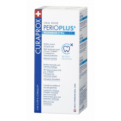 CURAPROX PERIOPLUS+, mutes skalojamais līdzeklis ar hialuronskābi un 0,09% hlorheksidīnu, 200 ml attēls