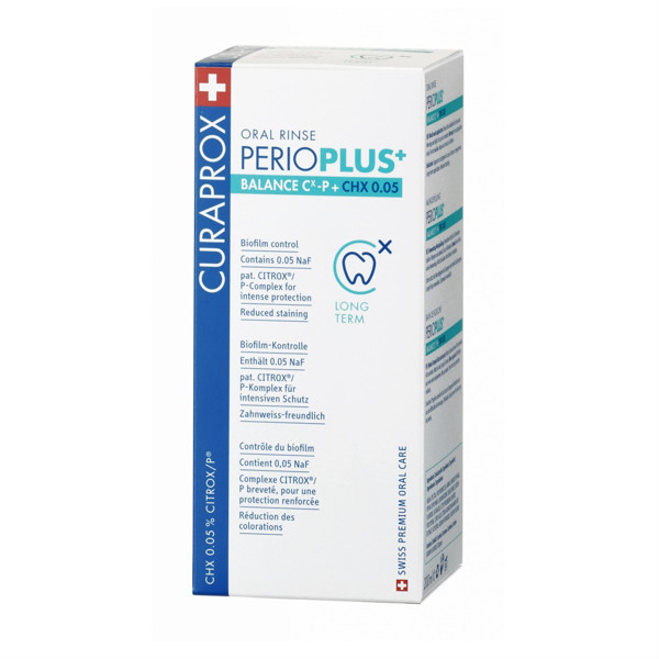 CURAPROX PERIOPLUS+, mutes skalojamais līdzeklis ar 0,05% hlorheksidīnu, 200 ml attēls