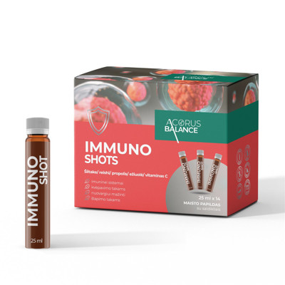 ACORUS BALANCE IMMUNO SHOTS, šķidrums, 25 ml, 14 gab. attēls