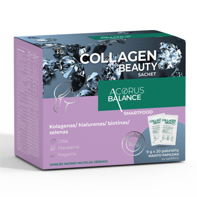 ACORUS BALANCE COLLAGEN BEAUTY SACETES, paciņas, 9 g, 20 gab. attēls