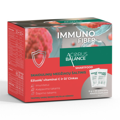 ACORUS BALANCE IMMUNOŠĶIEDRAS PACĪTIŅI, paciņas, 6 g, 20 gab. attēls