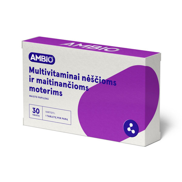 AMBIO multivitamīni grūtniecēm un barojošām sievietēm, 30 tabletes attēls