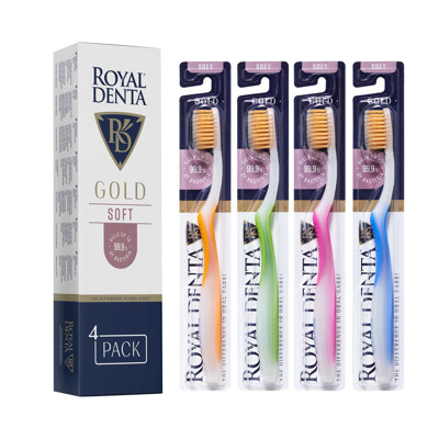 ROYAL DENTA GOLD SOFT, zobu birstes, 4 gab. attēls