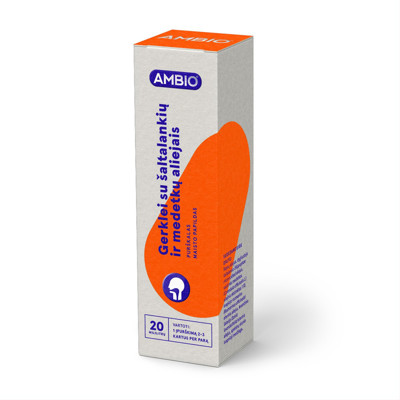 AMBIO rīklei ar smiltsērkšķu un kliņģerīšu eļļu,  aerosols, 20 ml attēls