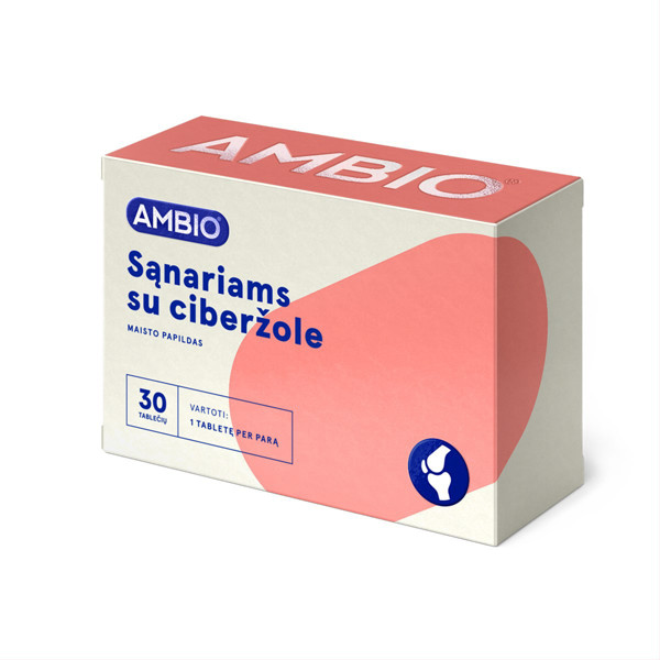 AMBIO locītavām ar kurkumu, 30 tabletēm attēls