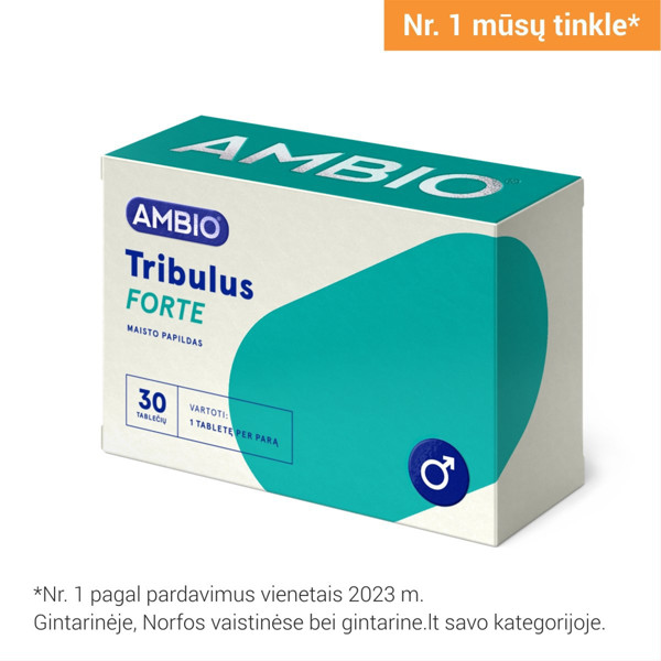 AMBIO Tribulus Forte, 30 tabletes attēls