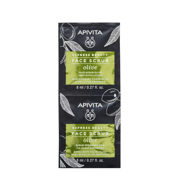 APIVITA EXPRESS BEAUTY, sejas skrubis ar olīvām, 8 ml, 2 gab. attēls