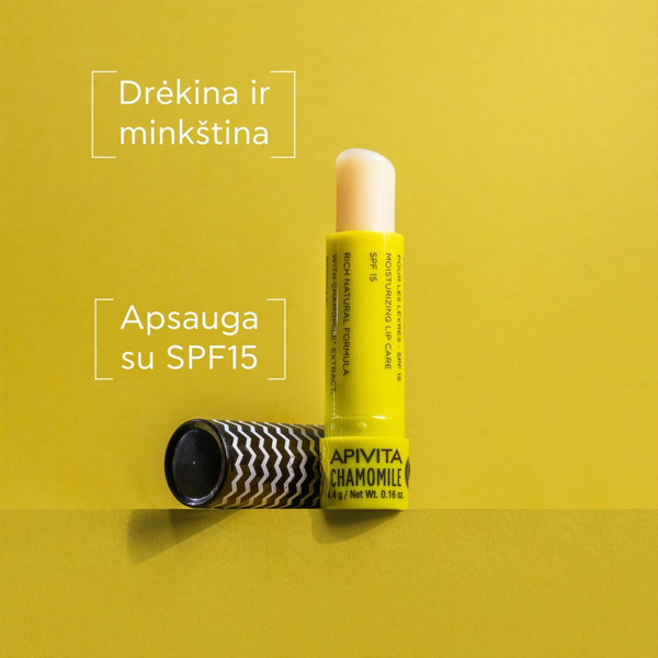 APIVITA, lūpu zīmulis ar kumelītēm, SPF15, 4,4 g attēls