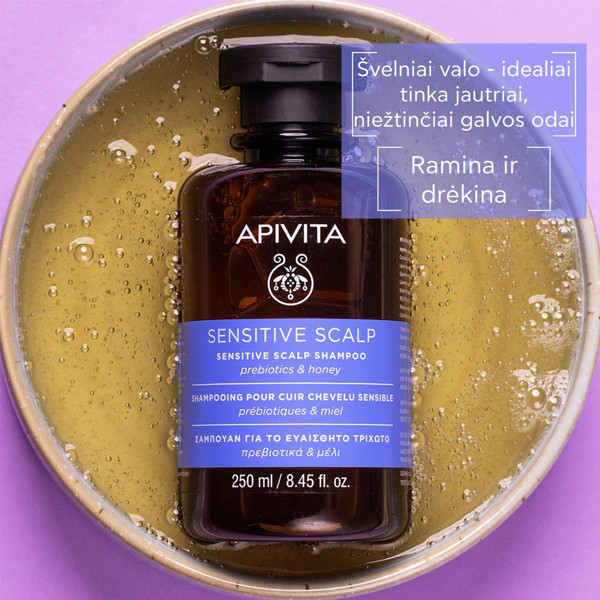 APIVITA, šampūns jutīgai galvas ādai, 250 ml attēls