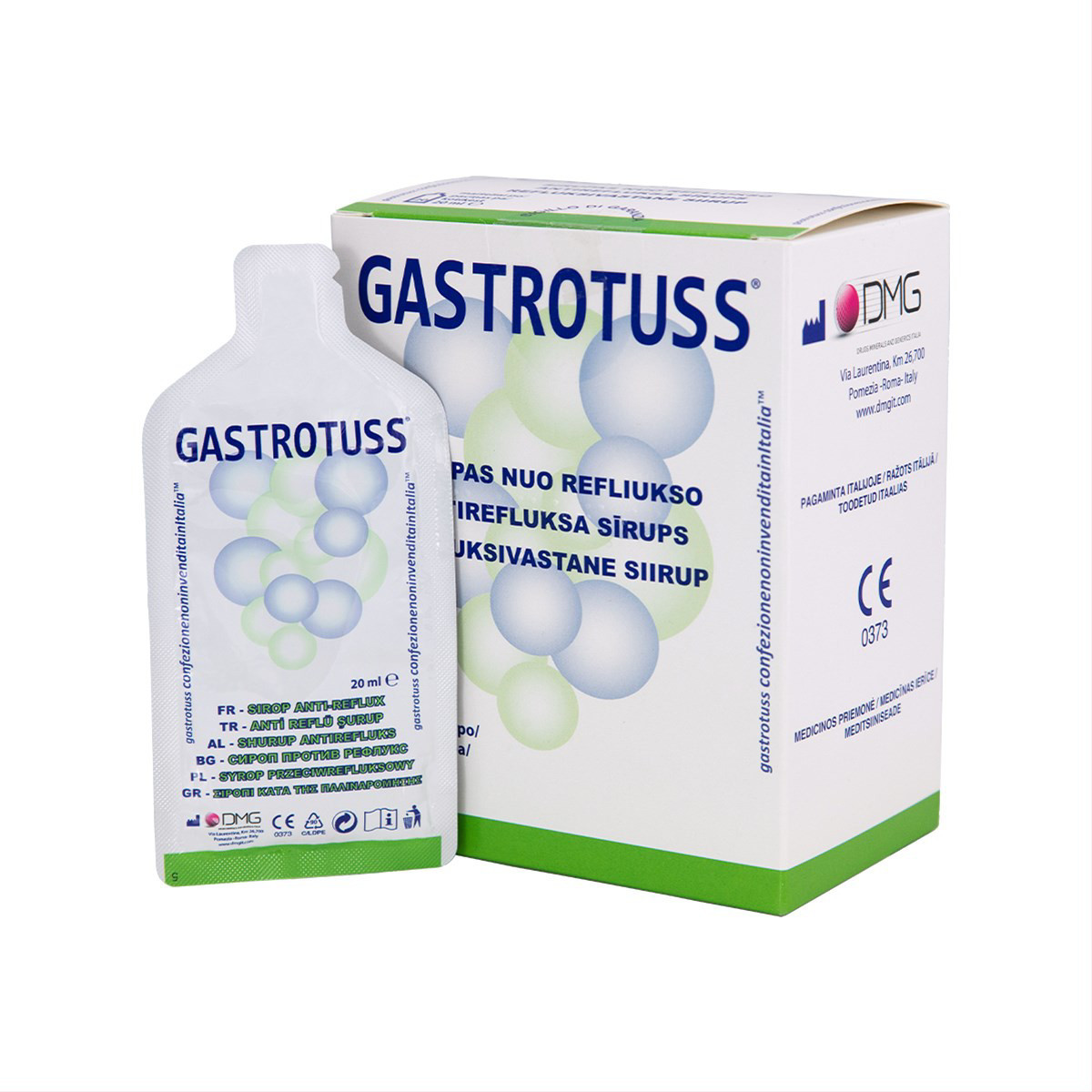 DMG, Italija GASTROTUSS, refluksa sīrups, 20