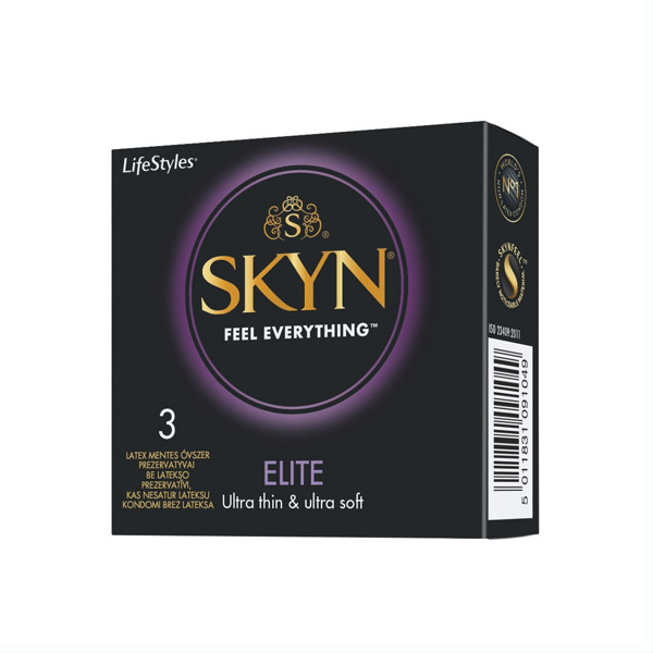LIFESTYLES SKYN ELITE, prezervatīvi, 3 gab. attēls