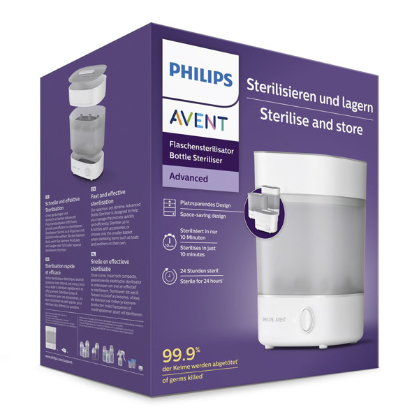 PHILIPS AVENT, bērnu pudelīšu sterilizators, elektrisks, SCF291/00 (1/791) attēls