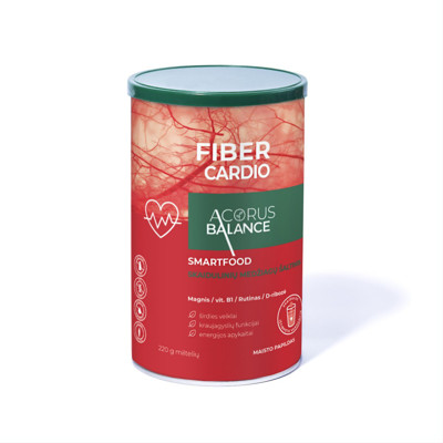 ACORUS BALANCE FIBRE CARDIO, pulverveida šķiedra, sirds un asinsvadu funkcijām, 220 g attēls