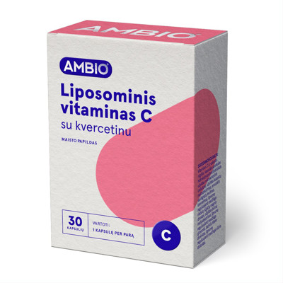 AMBIO liposomu C vitamīns ar kvercetīnu, 30 kapsulas attēls
