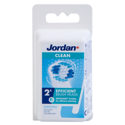 JORDAN CLEAN, elektriskās zobu birstes uzgalis, 2 gab. attēls