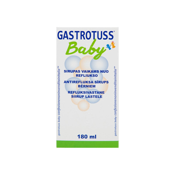 GASTROTUSS BABY, sīrups bērniem no refluksa, 180 ml attēls