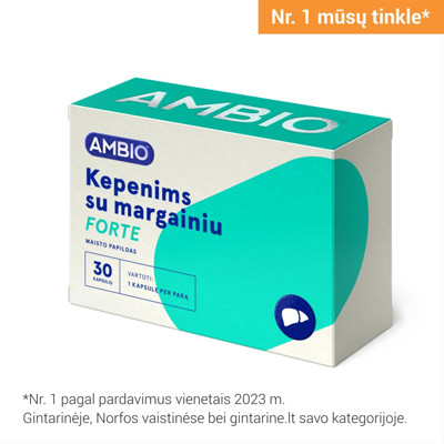 Ambio Aknu stiprināšanai ar mārdadzi Forte, 30 kapsulas attēls