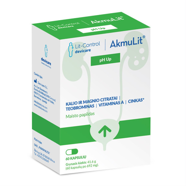 AKMULIT PH UP, 60 kapsulas attēls
