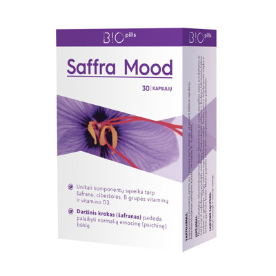 SAFFRA MOOD, 30 kapsulas attēls