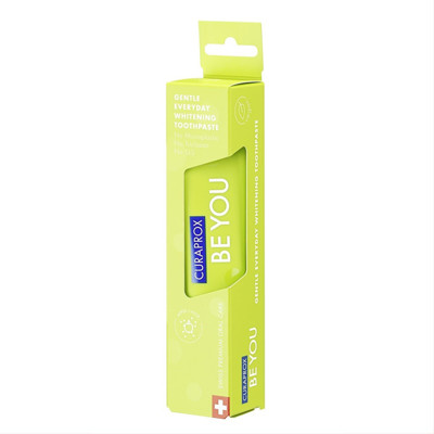 CURAPROX BE YOU, dabīga balinoša ikdienas zobu pasta, ābolu, alvejas un piparmētru garša, 60 ml attēls