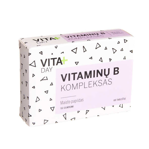 VITADAY VITAMĪNU B KOMPLEKSS, 60 tabletes attēls