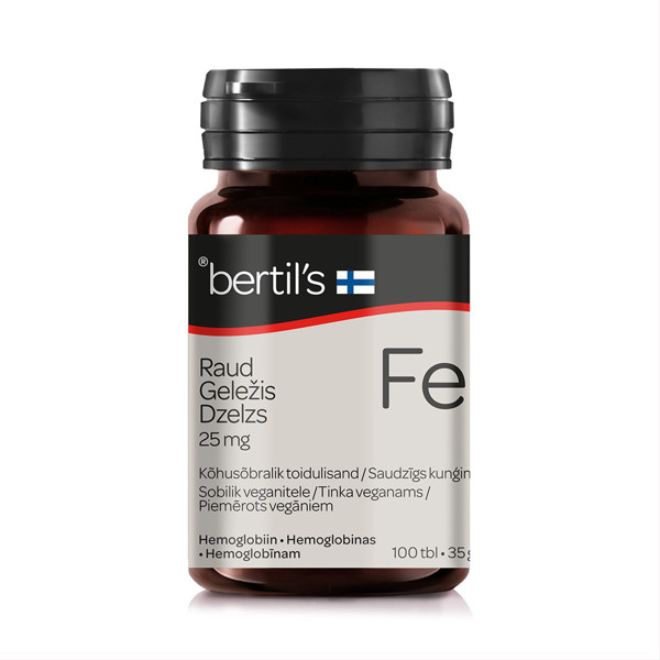 BERTIL'S IRON 25 MG, 100 tabletes attēls