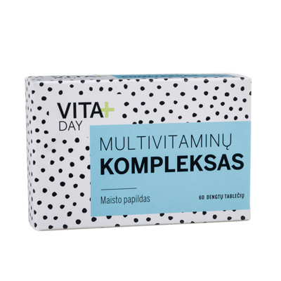 VITADAY MULTIVITAMĪNU KOMPLEKSS, 60 tabletes attēls