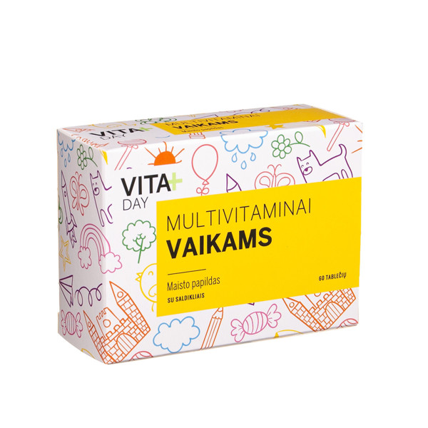 VITADAY MULTIVITAMĪNI BĒRNIEM, 60 таблеток изображение
