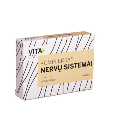 VITADAY KOMPLEKSS NERVU SISTĒMAI, 20 kapsulas attēls