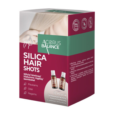 SILICA HAIR SHOTS, 14 pudeles ar 10 ml šķidrumu attēls