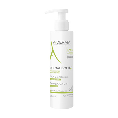 A-DERMA DERMALIBOUR+ CICA, RESTORING WASHING GEL, 200 ml attēls