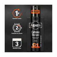 ALPECIN BLACK EDITION, šampūns ar kofeīnu pret matu izkrišanu, 250 ml attēls