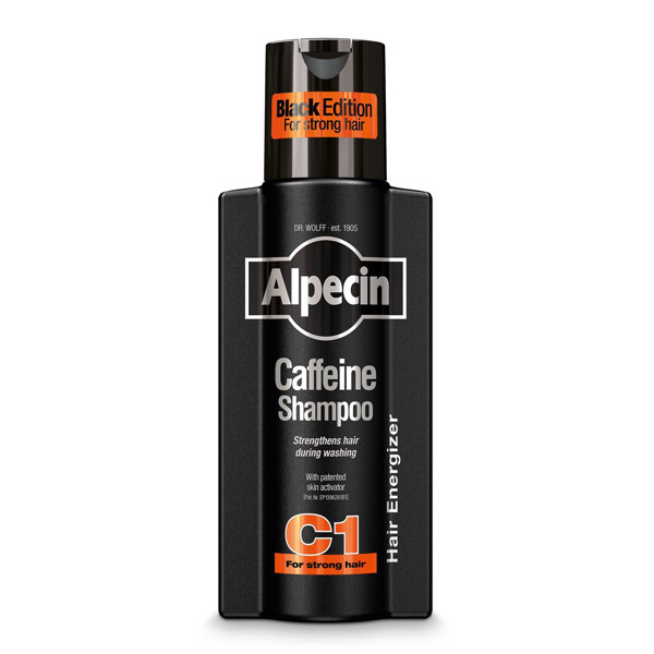 ALPECIN BLACK EDITION, šampūns ar kofeīnu pret matu izkrišanu, 250 ml attēls