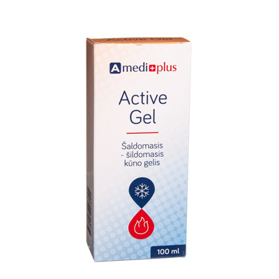 AMEDIPLUS ACTIVE GEL, atvēsinošs-sildošs ķermeņa gēls, 100 ml attēls