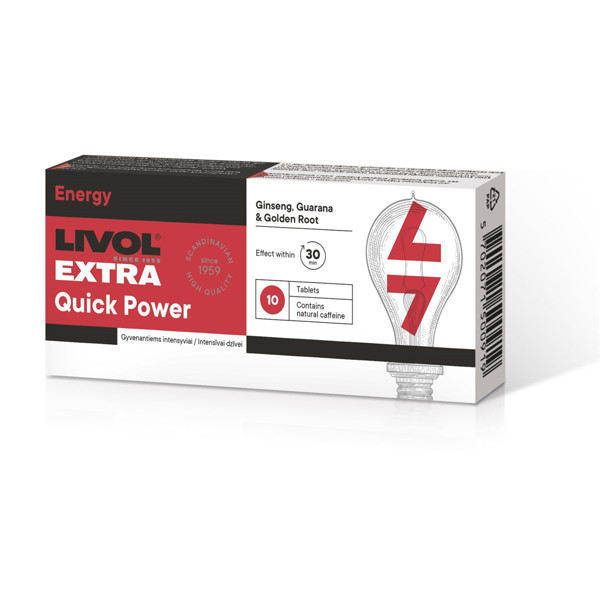 LIVOL EXTRA QUICK POWER, ​​10 tabletes attēls