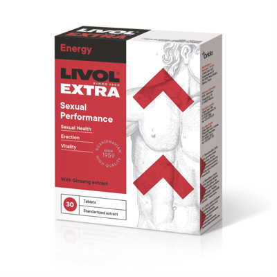LIVOL EXTRA SEXUAL PERFORMANCE, 30 tabletes attēls