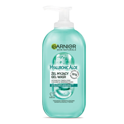 GARNIER HYALURONIC ALOE, tīrīšanas želeja, 200 ml attēls