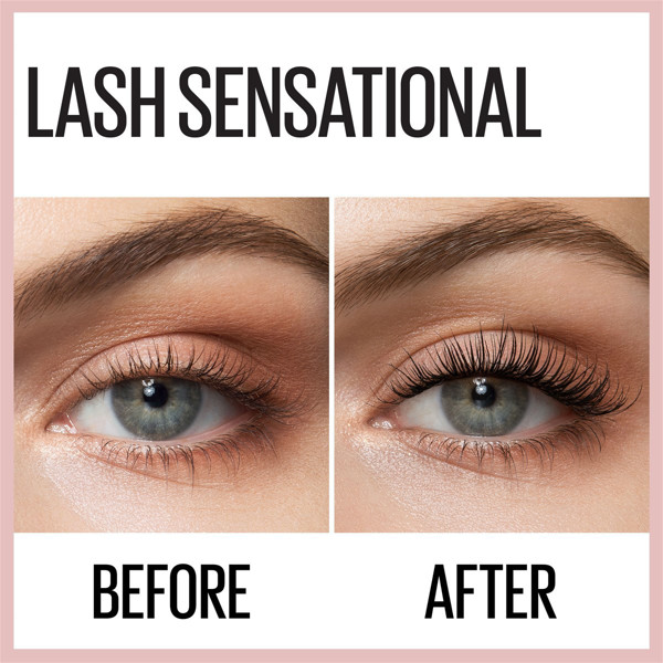 MAYBELLINE LASH SENSATIONAL BLACK, skropstu tuša attēls