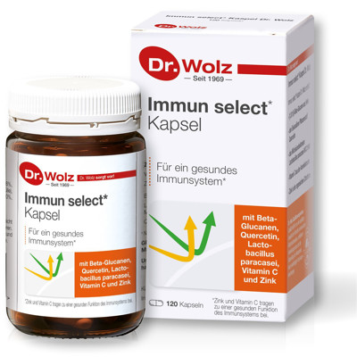 DR. WOLZ IMMUN SELECT AR BETA-GLUKĀNU, 120 kapsulas attēls
