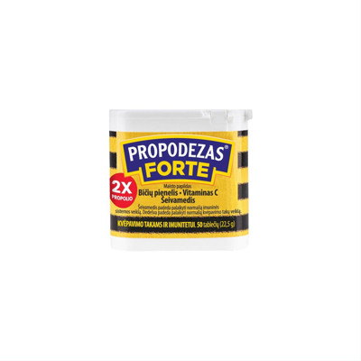 PROPODEZAS FORTE, ar plūškoku, 50 tabletes attēls