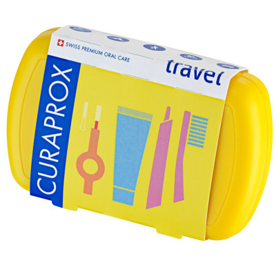 CURAPROX TRAVEL SET, ceļojumu komplekts, dzeltens attēls